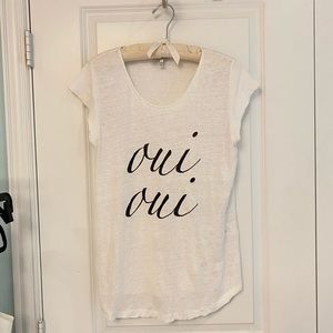 Joie “oui oui” graphic tee